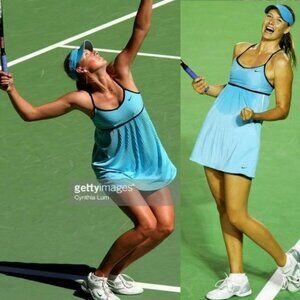 Nwt Nike Maria Sharapova Tennis Dress Pleated skirt Blue XS